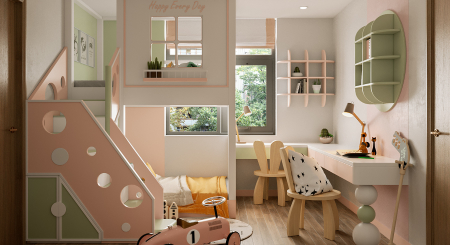 thiết kế nội thất phòng ngủ cho trẻ em