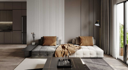 Thiết kế nội thất căn hộ K1.10 dự án Khai Sơn City