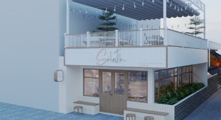 Thiết kế quán cafe Solath phong cách Hàn Quốc