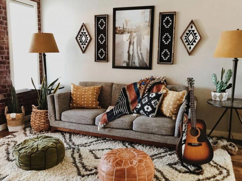 Góc Làm Việc Phong Cách Bohemian